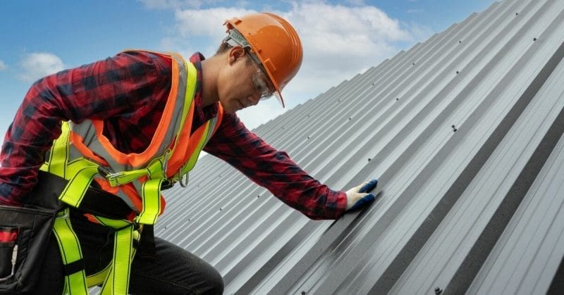 repairing metal roof