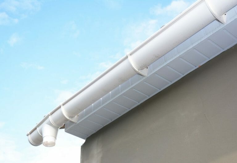 guttering with soffit